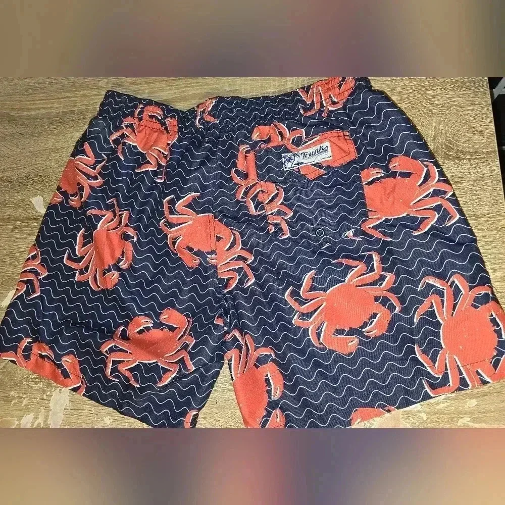 NWOT Trunks Wavy Crab Sano Swim Shorts Swim Trunks Pool Beach Vacation Men's L